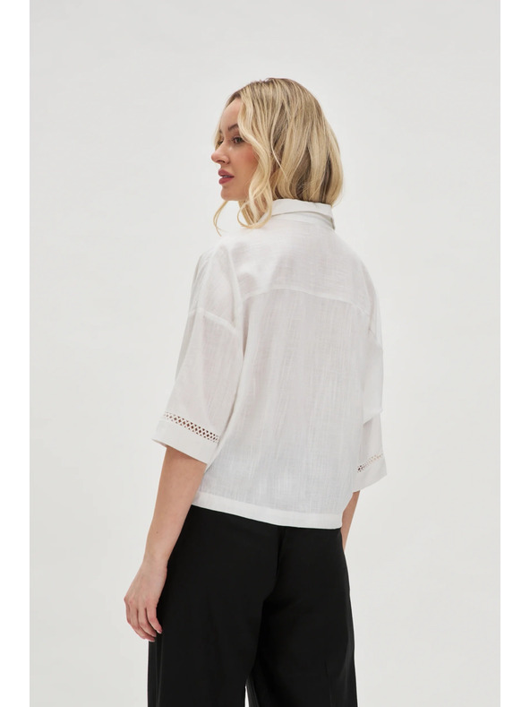 Moodo Dámsky top Moodo - biely