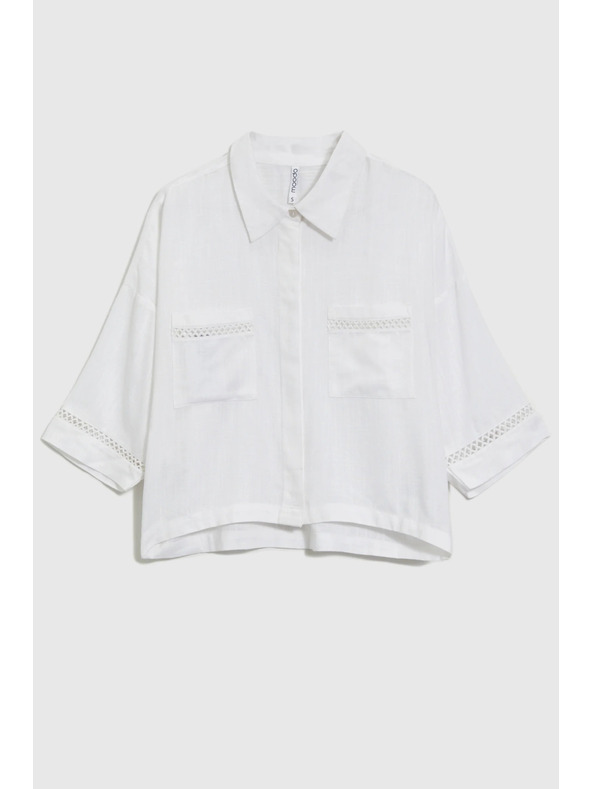 Moodo Dámsky top Moodo - biely