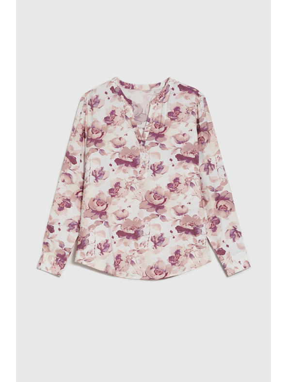 Moodo Ružová kvetinová blúzka Moodo