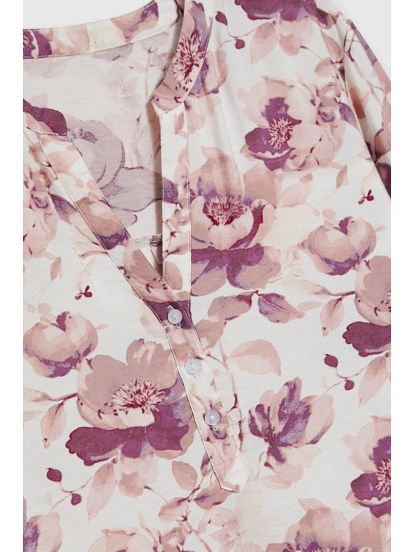 Moodo Ružová kvetinová blúzka Moodo
