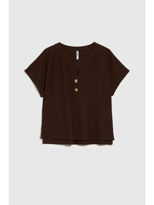 Moodo Hnedý voľný top