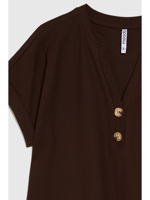 Moodo Hnedý voľný top