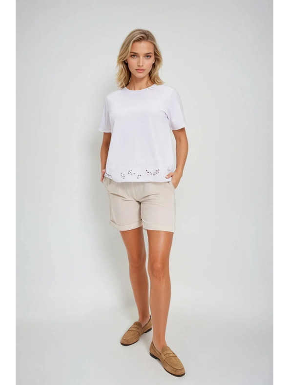 Moodo Biely top s madeira lemom