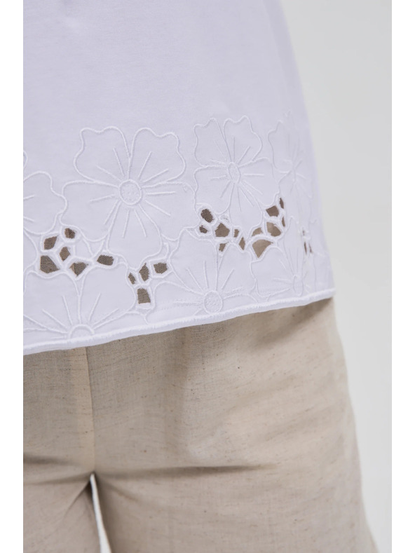 Moodo Biely top s madeira lemom