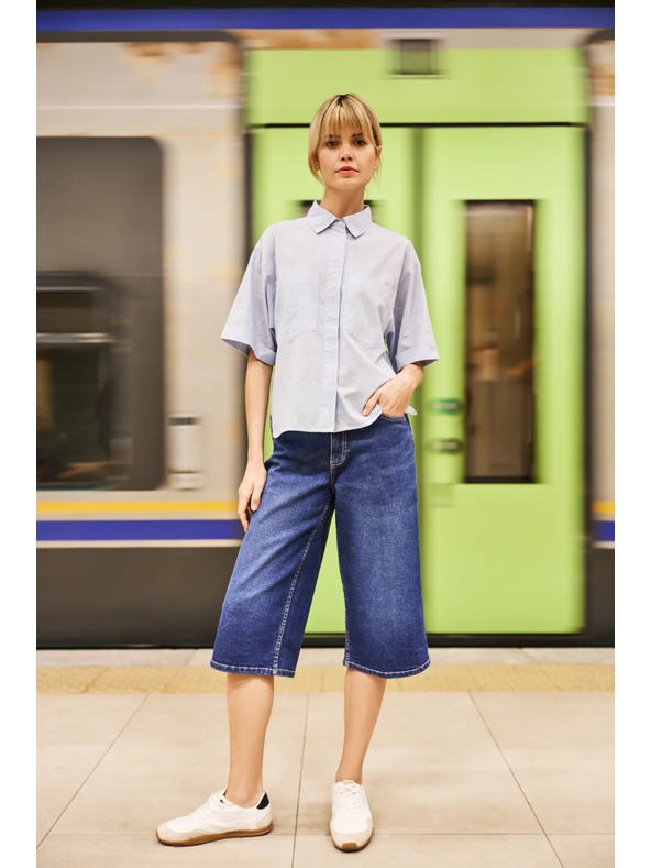 Moodo Dámska svetlo modrá košeľa