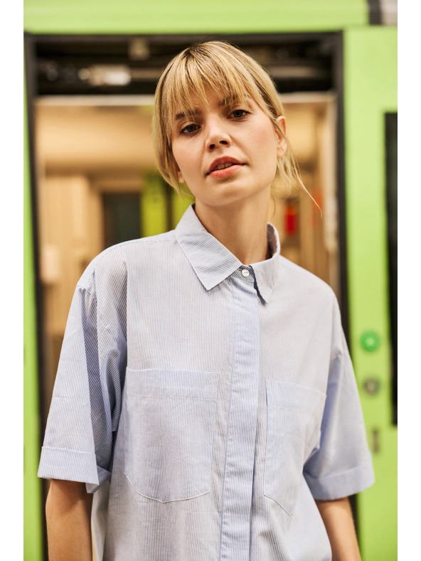 Moodo Dámska svetlo modrá košeľa