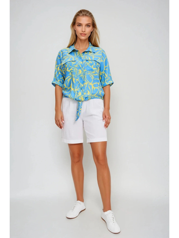 Moodo Dámska košeľa so zaväzovaním