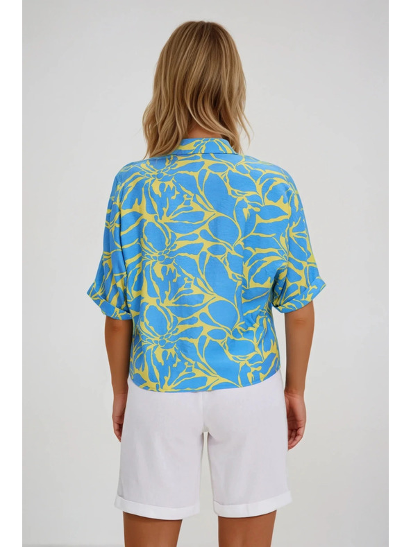 Moodo Dámska košeľa so zaväzovaním