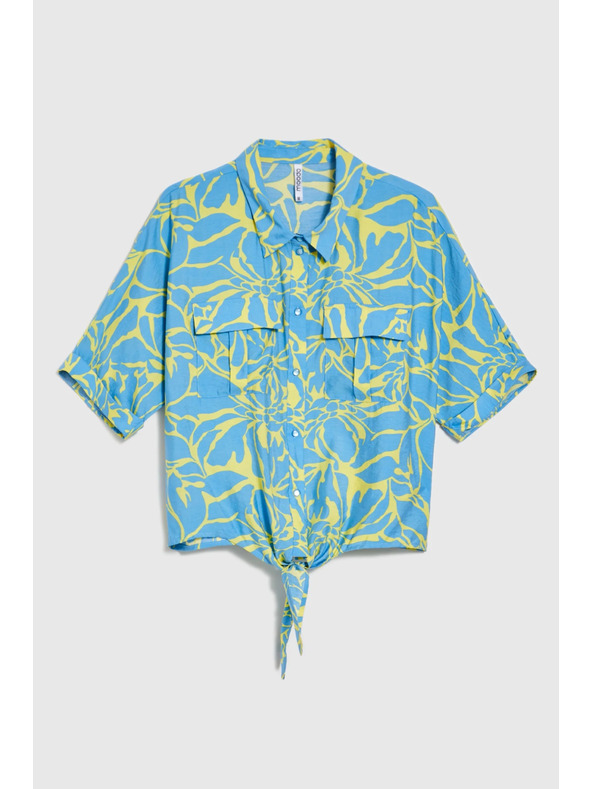 Moodo Dámska košeľa so zaväzovaním