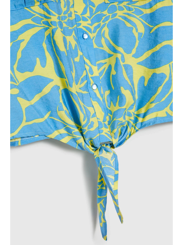 Moodo Dámska košeľa so zaväzovaním