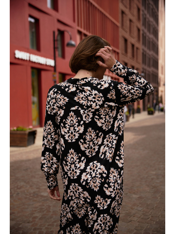 Moodo Dámska košeľa Moodo – čierna