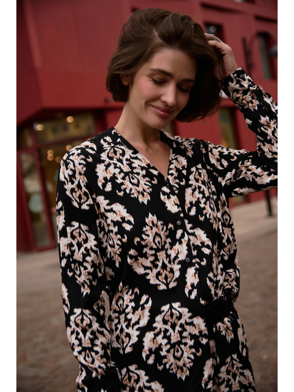 Moodo Dámska košeľa Moodo – čierna