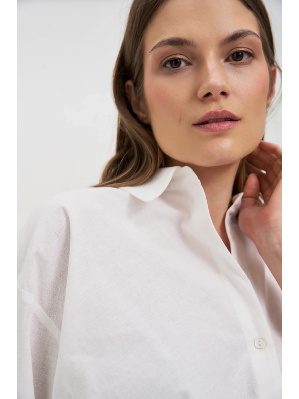 Moodo Biela dámska košeľa