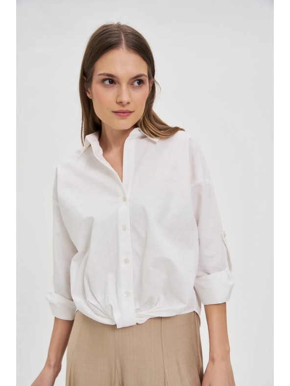 Moodo Biela dámska košeľa
