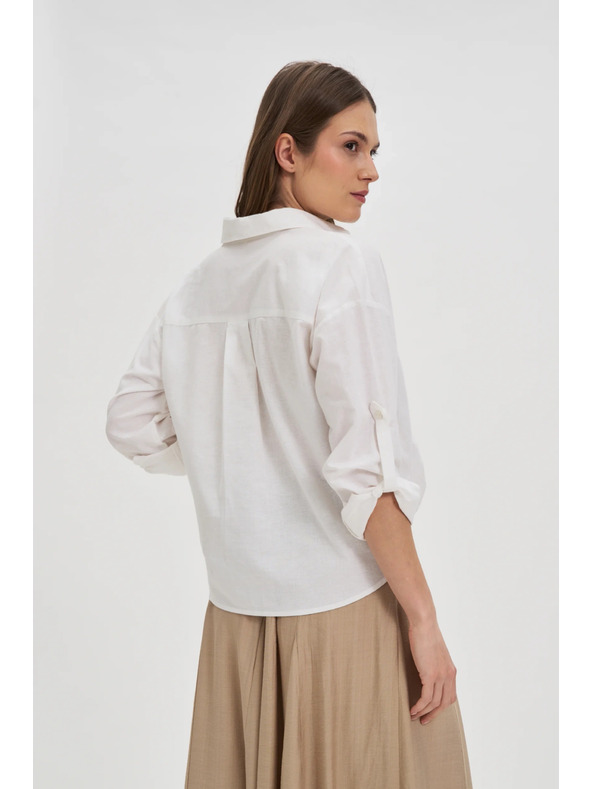 Moodo Biela dámska košeľa