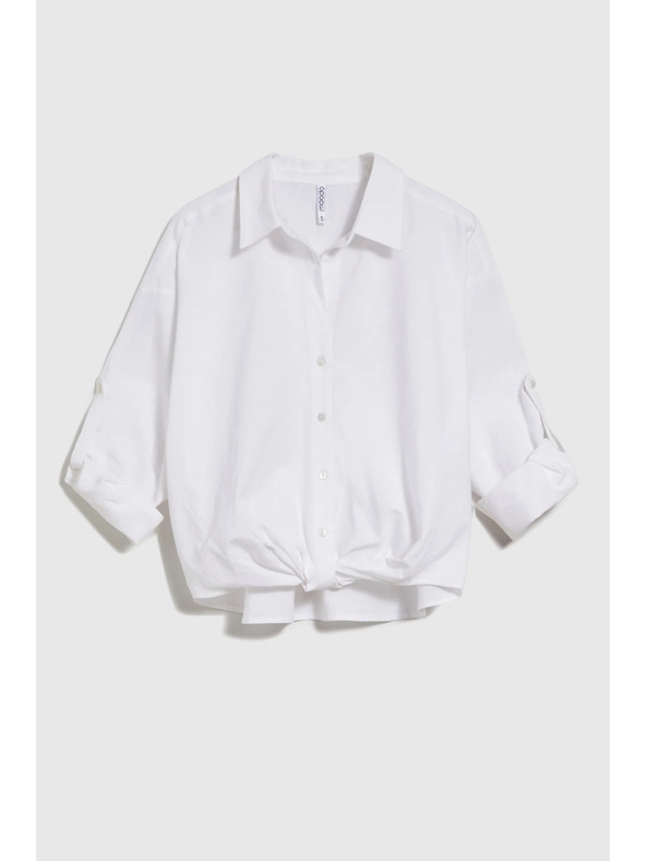 Moodo Biela dámska košeľa