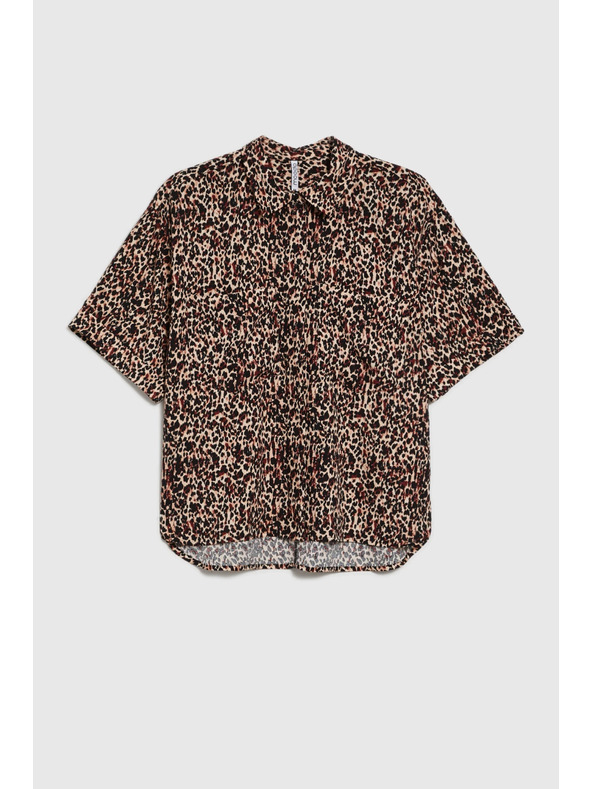 Moodo Dámska leopardia košeľa Moodo