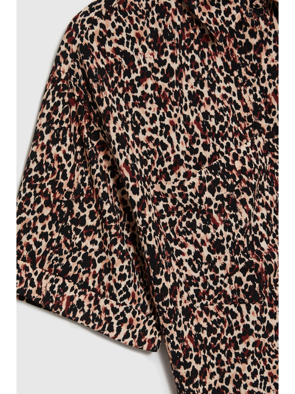 Moodo Dámska leopardia košeľa Moodo