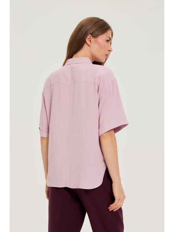 Moodo Dámska košeľa Moodo – svetlo ružová