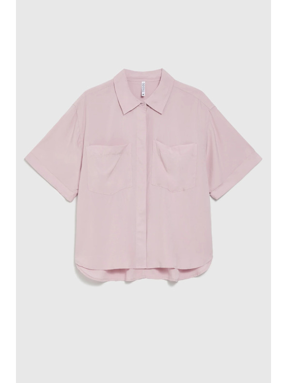 Moodo Dámska košeľa Moodo – svetlo ružová