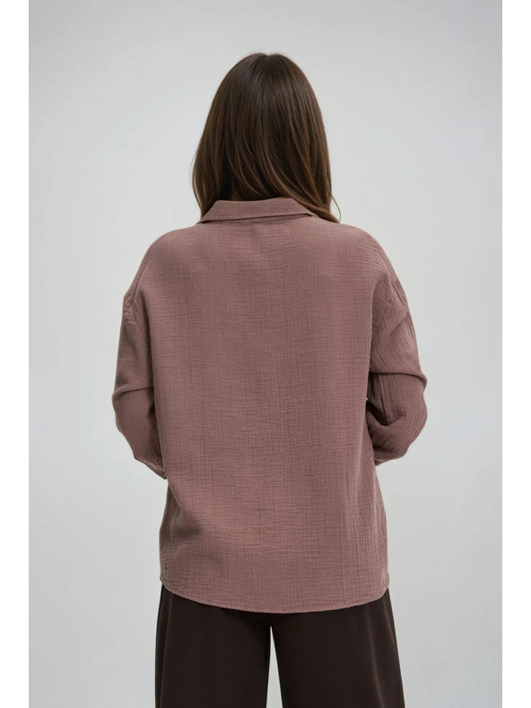 Moodo Svetlo hnedá košeľa Moodo