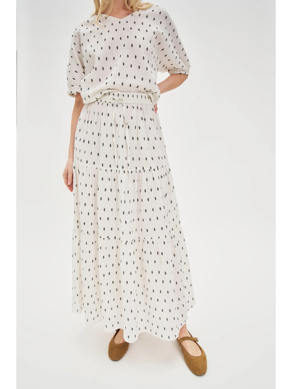 Moodo Dámska sukňa Moodo - biela