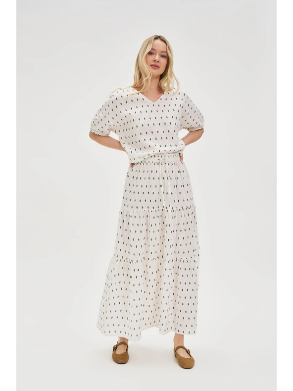 Moodo Dámska sukňa Moodo - biela