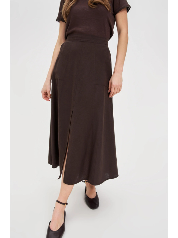 Moodo Dámska sukňa Moodo - hnedá