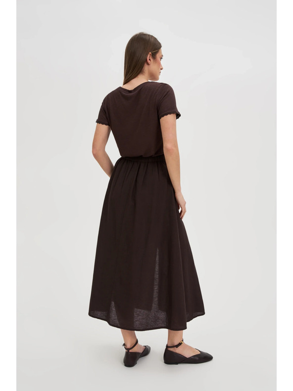 Moodo Dámska sukňa Moodo - hnedá