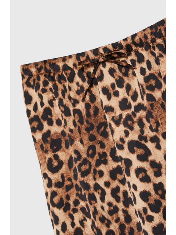 Moodo Dámska leopardia sukňa Moodo – hnedá