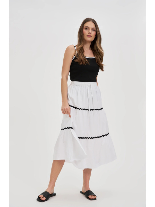 Moodo Dámska sukňa Moodo - biela