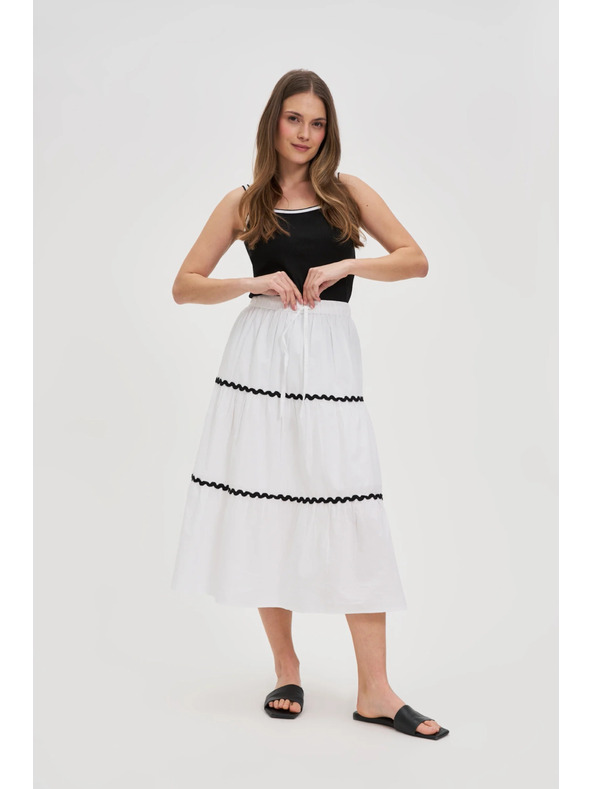 Moodo Dámska sukňa Moodo - biela