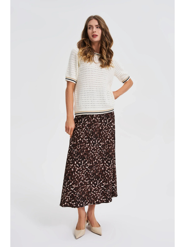 Moodo Dámsky sveter Moodo – biela farba