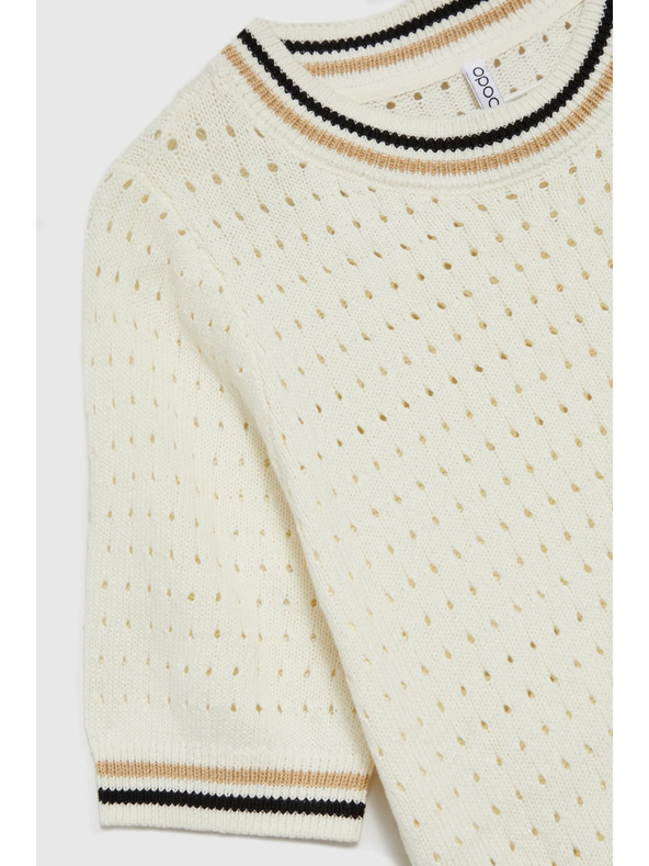 Moodo Dámsky sveter Moodo – biela farba