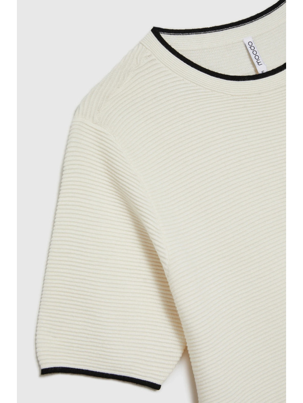 Moodo Dámsky sveter Moodo – biela farba