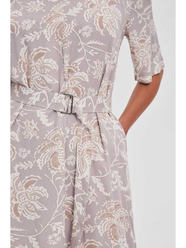 Moodo Dámske vzorované šaty Moodo s páskom