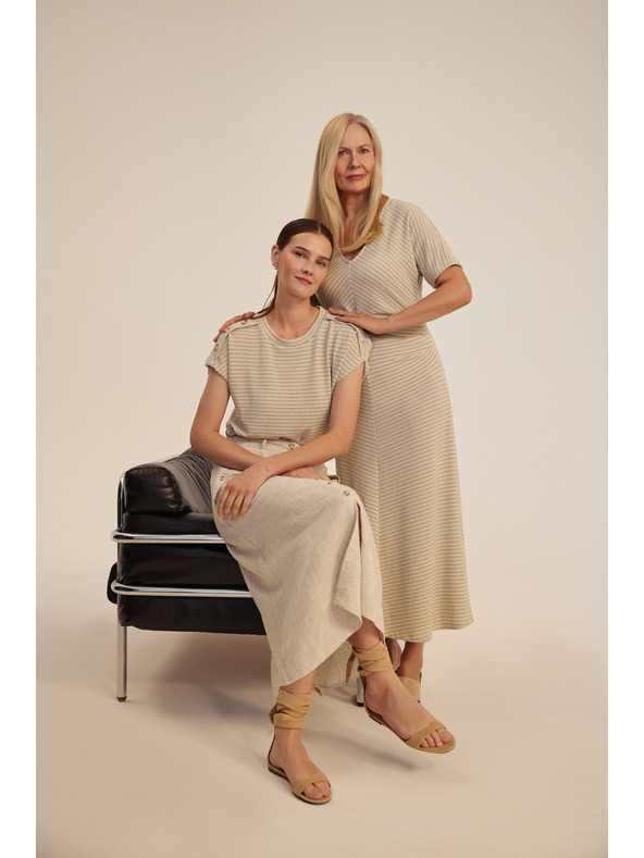 Moodo Dámske šaty Moodo - béžové