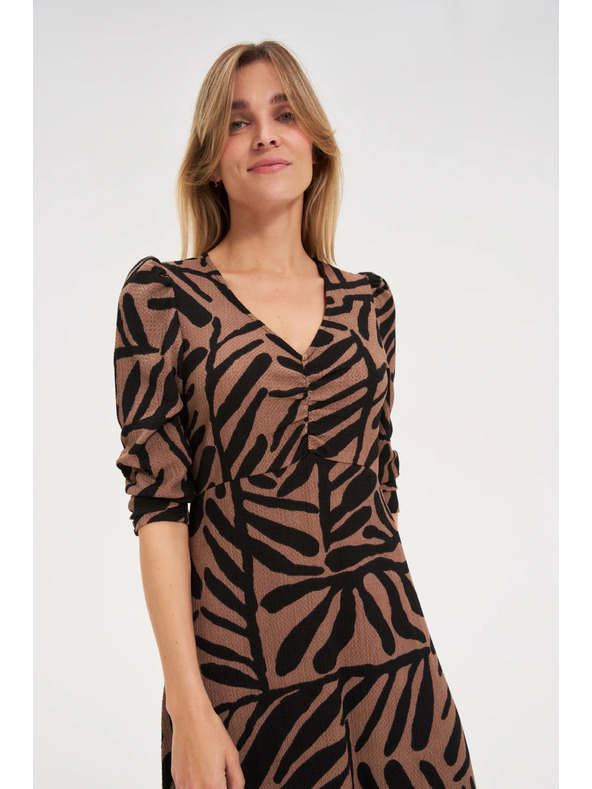 Moodo Dámske šaty Moodo – hnedé