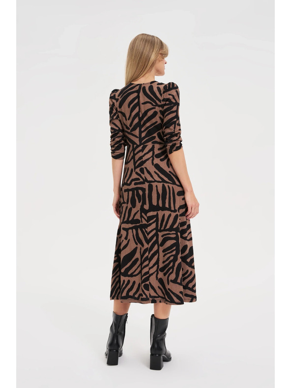 Moodo Dámske šaty Moodo – hnedé