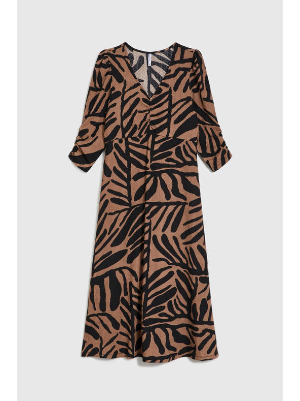 Moodo Dámske šaty Moodo – hnedé