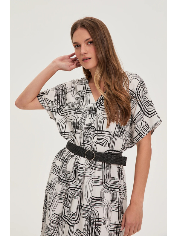 Moodo Dámske šaty Moodo s páskom