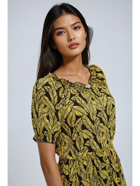 Moodo Dámske šaty Moodo - žlté