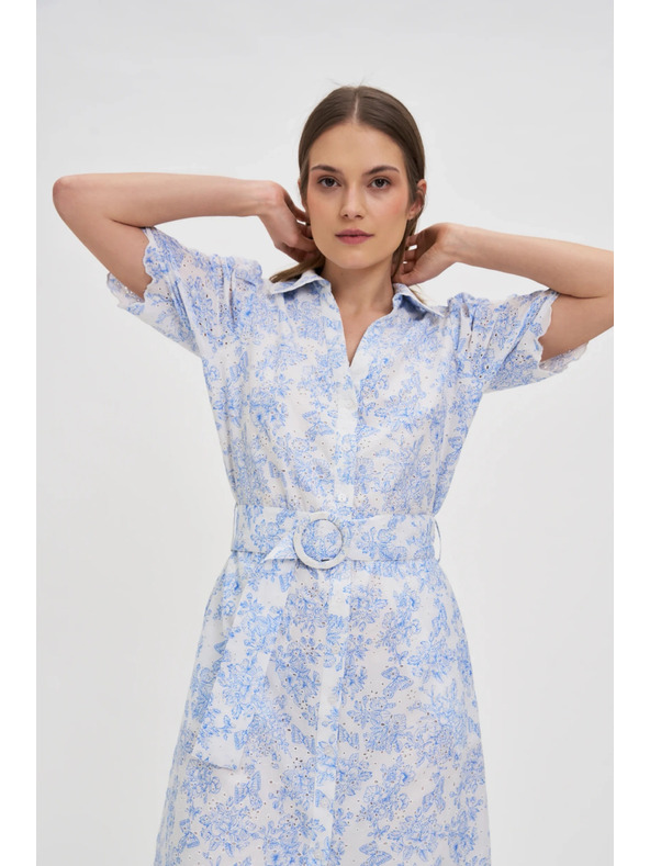 Moodo Dámske šaty Moodo - svetlomodré