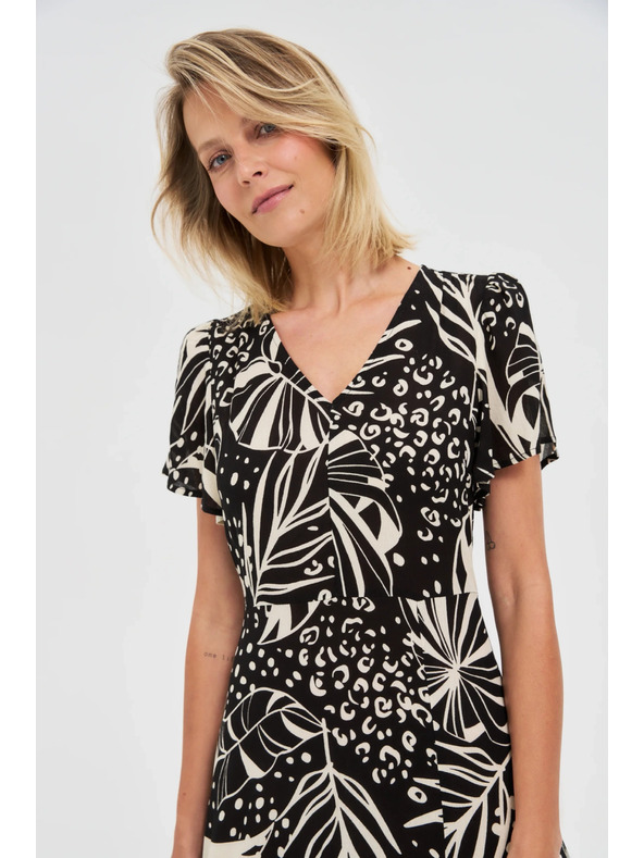 Moodo Dámske šaty s rozparkom