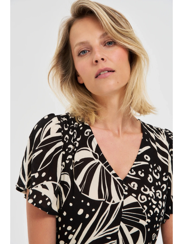 Moodo Dámske šaty s rozparkom