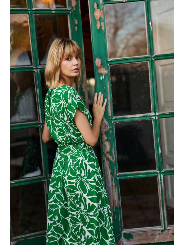 Moodo Dámske šaty Moodo - zelené