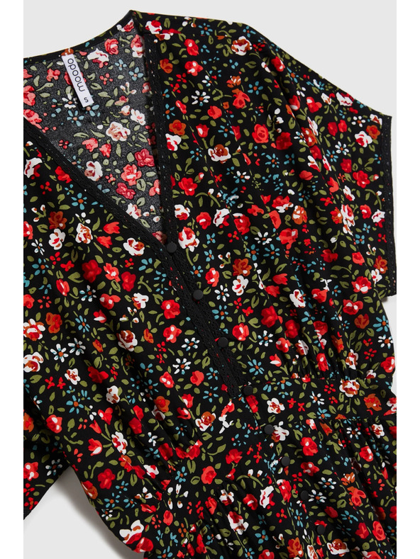 Moodo Dámske šaty Moodo červeno-čierne