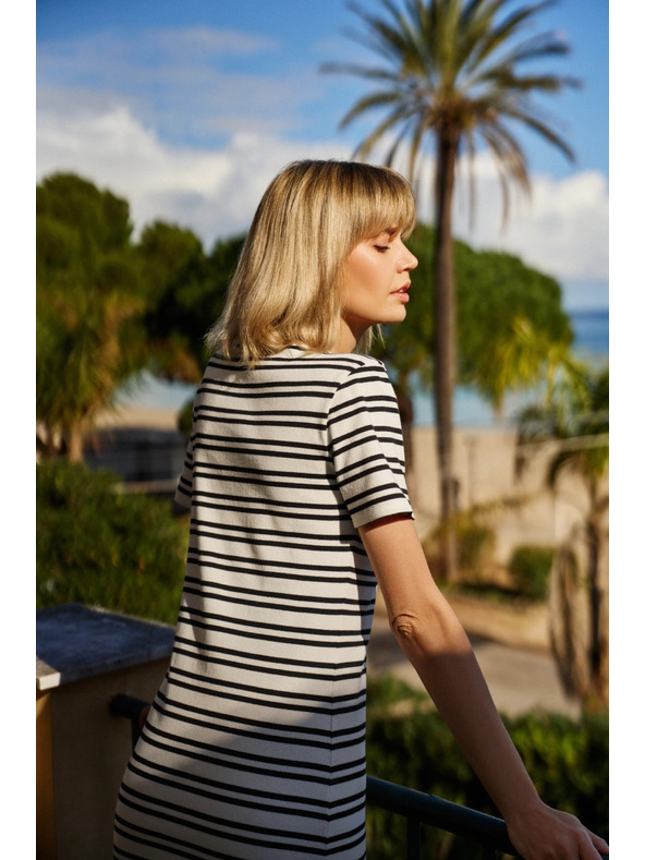 Moodo Dámske pruhované šaty Moodo