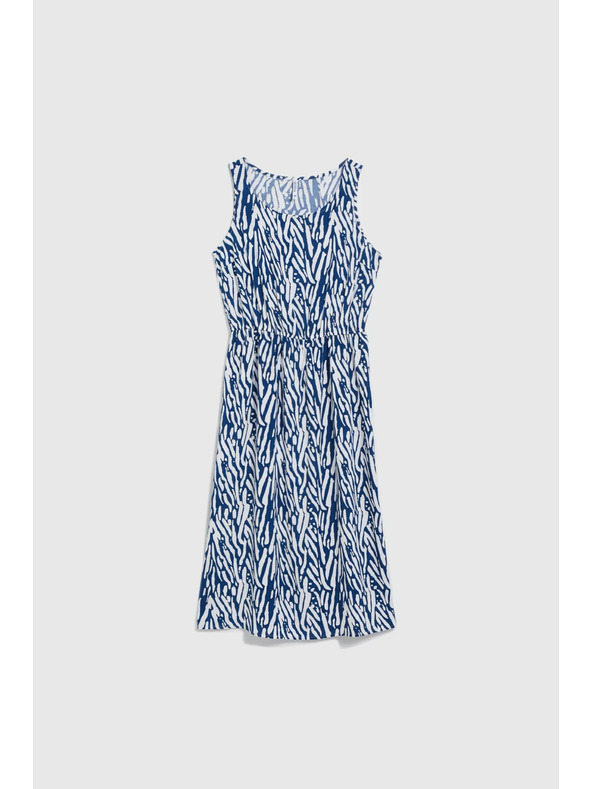Moodo Dámske šaty Moodo modro-biele
