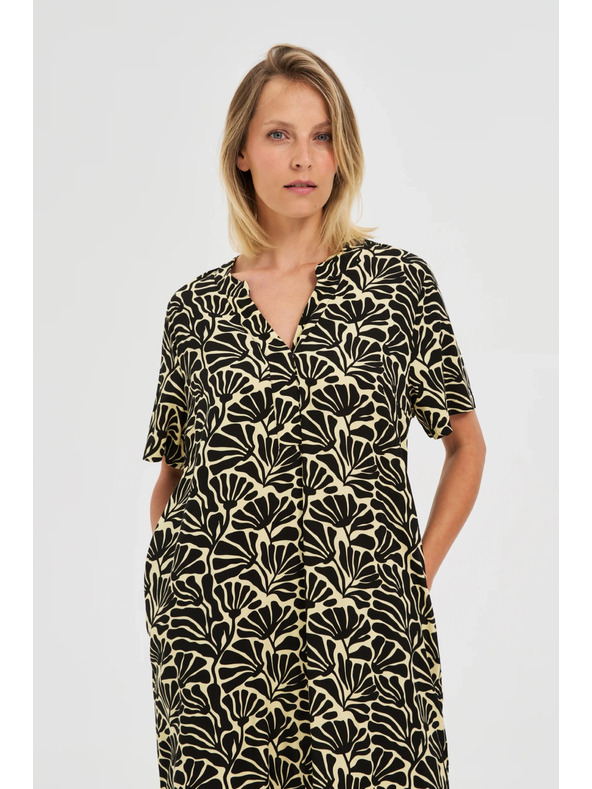 Moodo Dámske voľné vzorované šaty Moodo